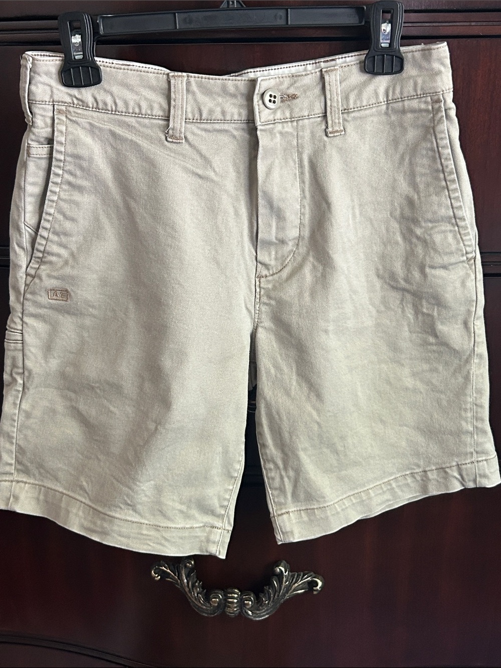 American Eagle Outfitters boys Khaki Flat Front Shorts
